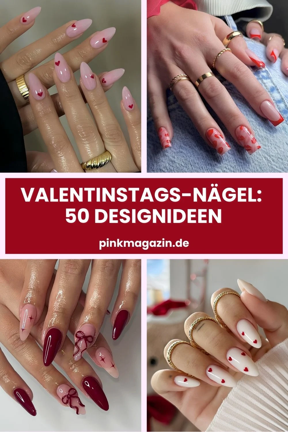 Valentinstag Nagel-Ideen Pinterest Foto