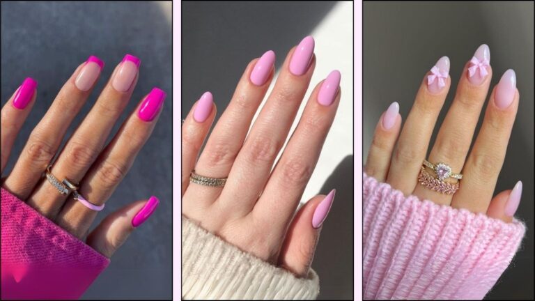nageldesign rosa
