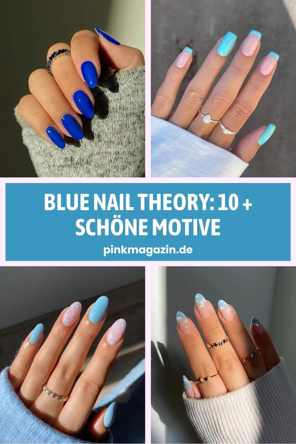 Blue nail theory nageltrends pinterest