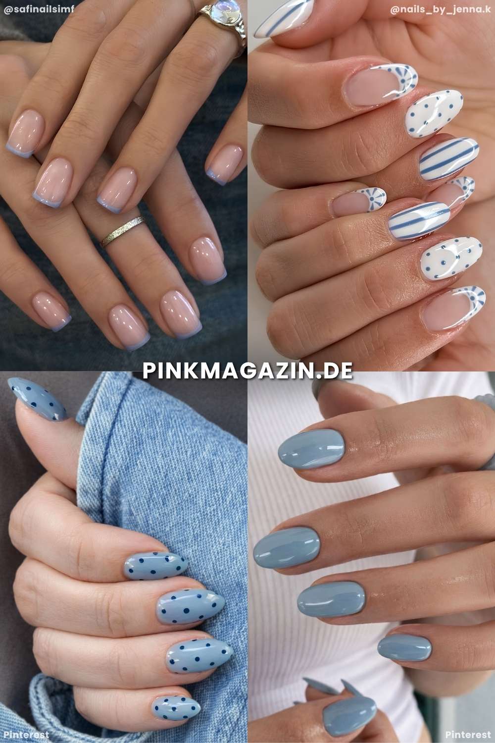 Gedaempfte blaue Fruehlingsnaegel