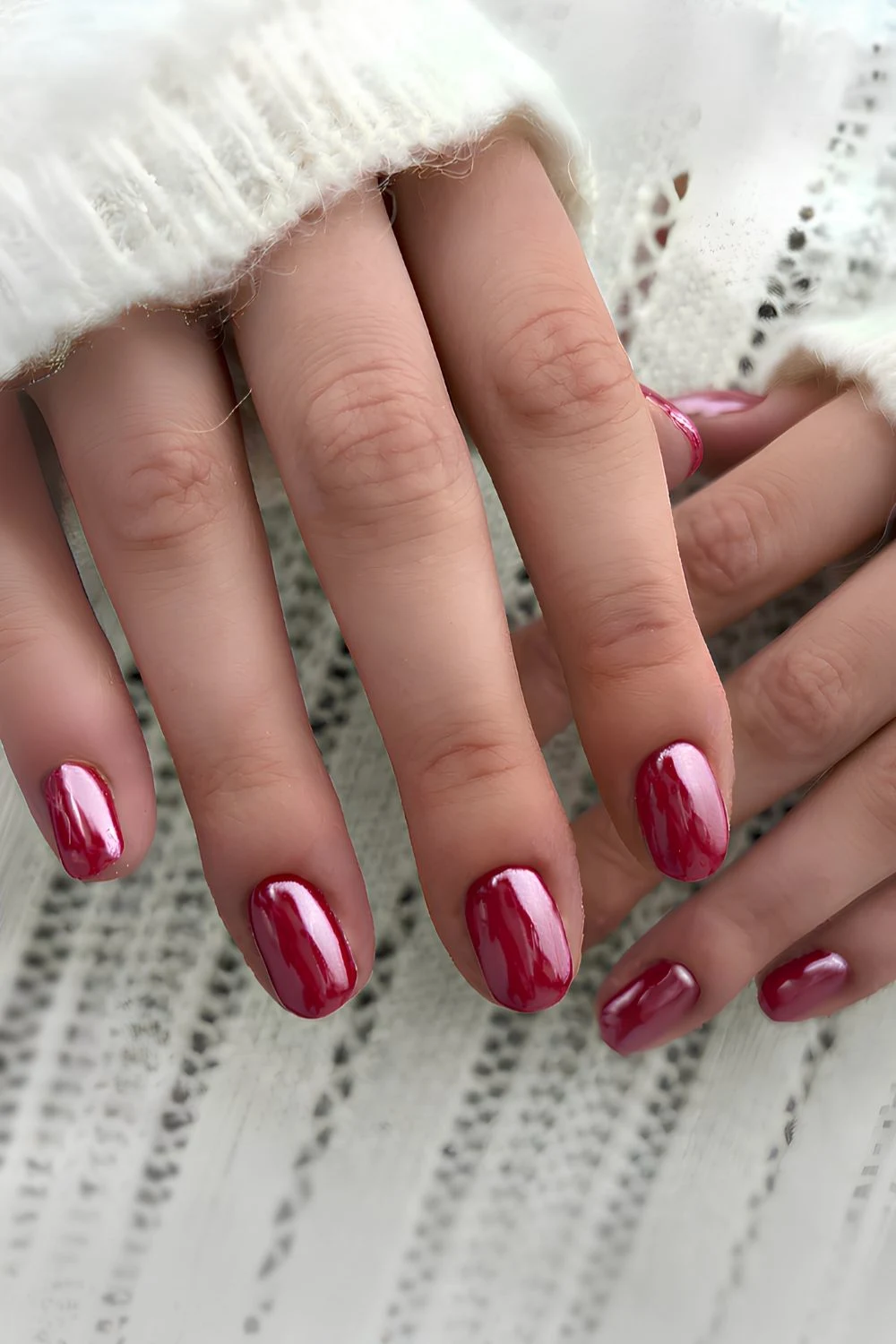 Glazed Cherry Red Maniküre