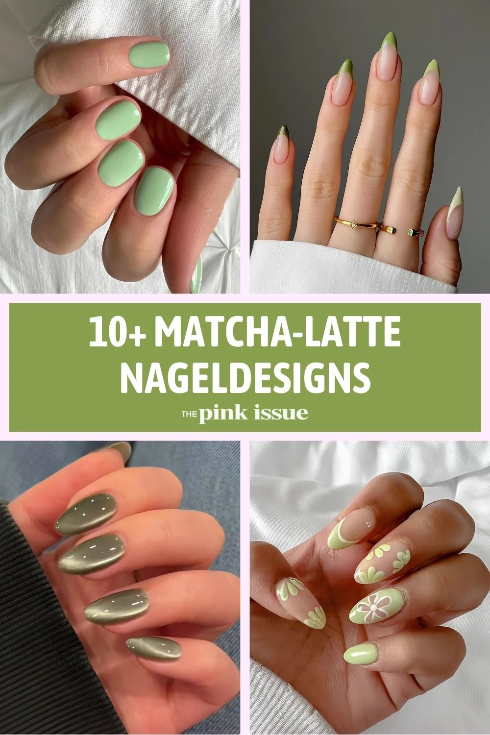 Matcha-Latte-Nageldesigns auf Pinterest
