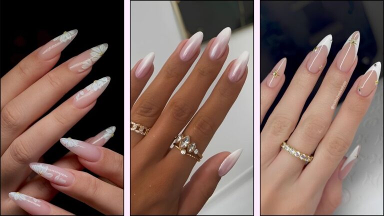 Weiße Nageldesigns