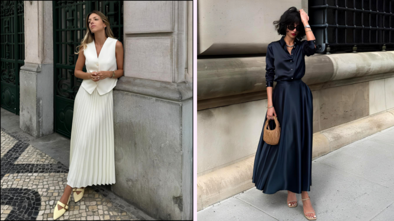 Seidenrock outfit inspo