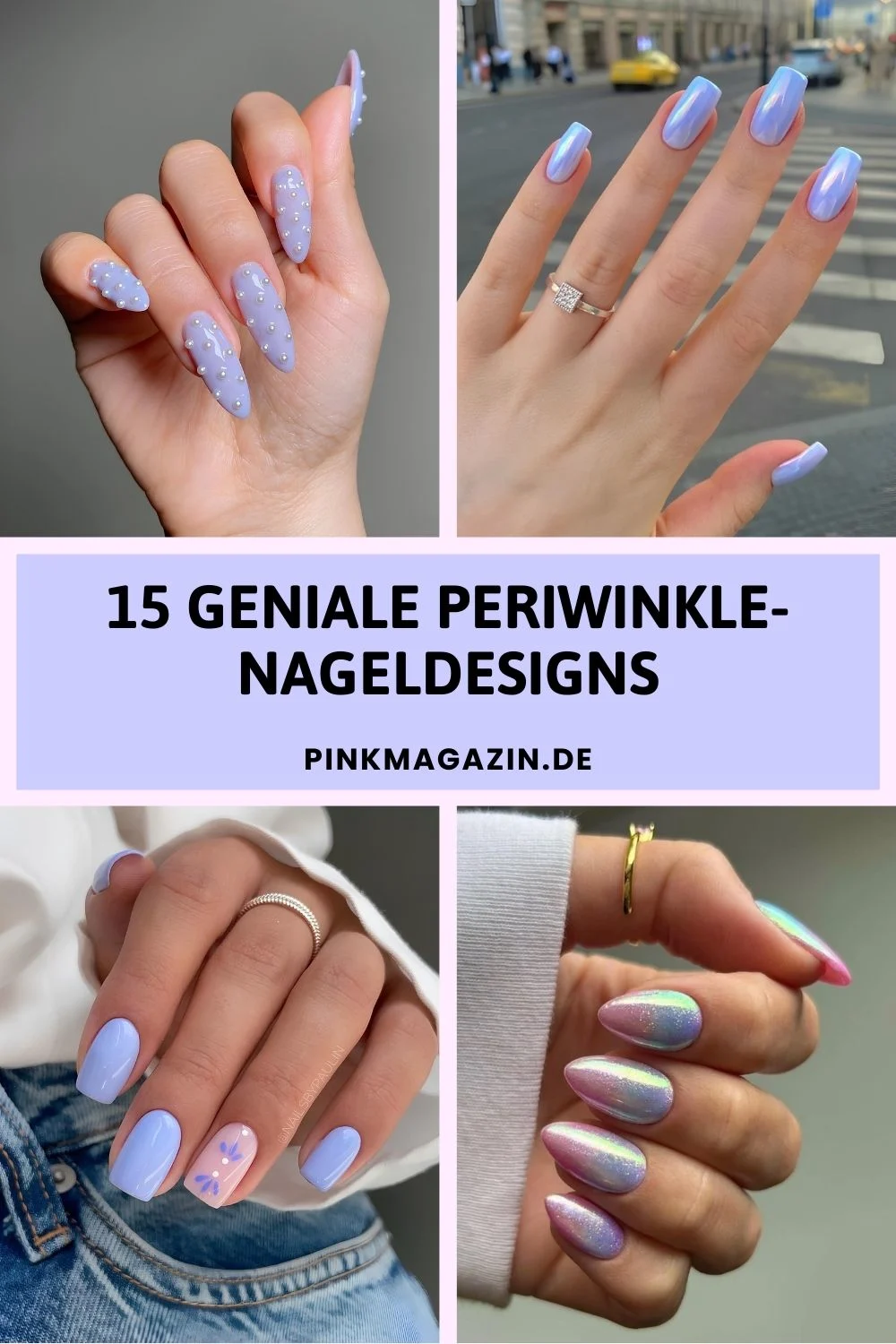Periwinkle-Nagelinspiration auf Pinterest