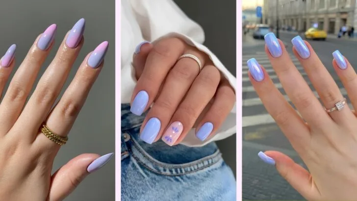 Periwinkle-Nägel im Trend – diese 15 Looks musst du kennen