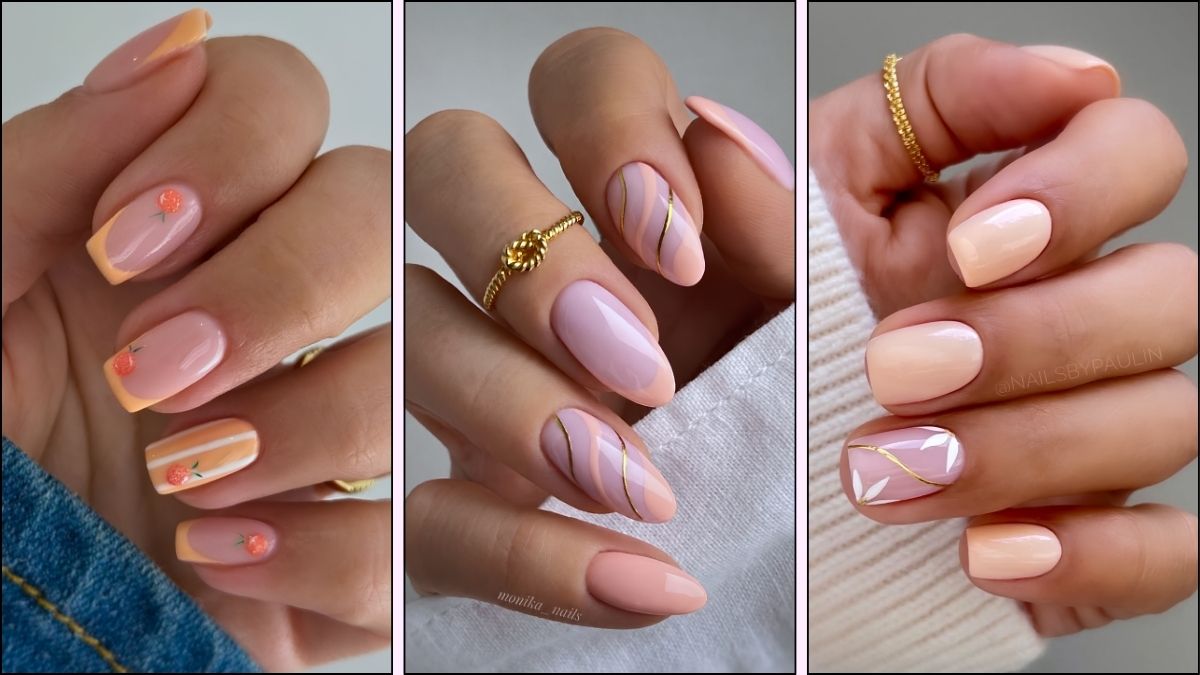 Pfirsich Nagelideen