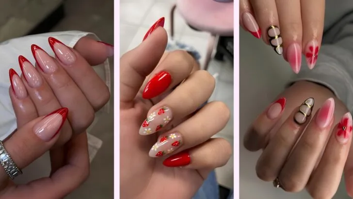 30 rote Frühlingsnägel, die Pastell alt aussehen lassen