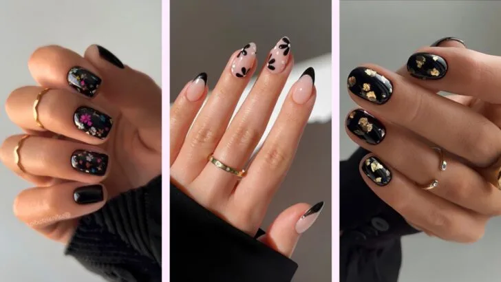 50 Designs für schwarze Nägel, die 2025 richtig Stimmung machen