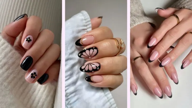 25 schwarze Frühlingsnägel, die jede Trendsetterin liebt