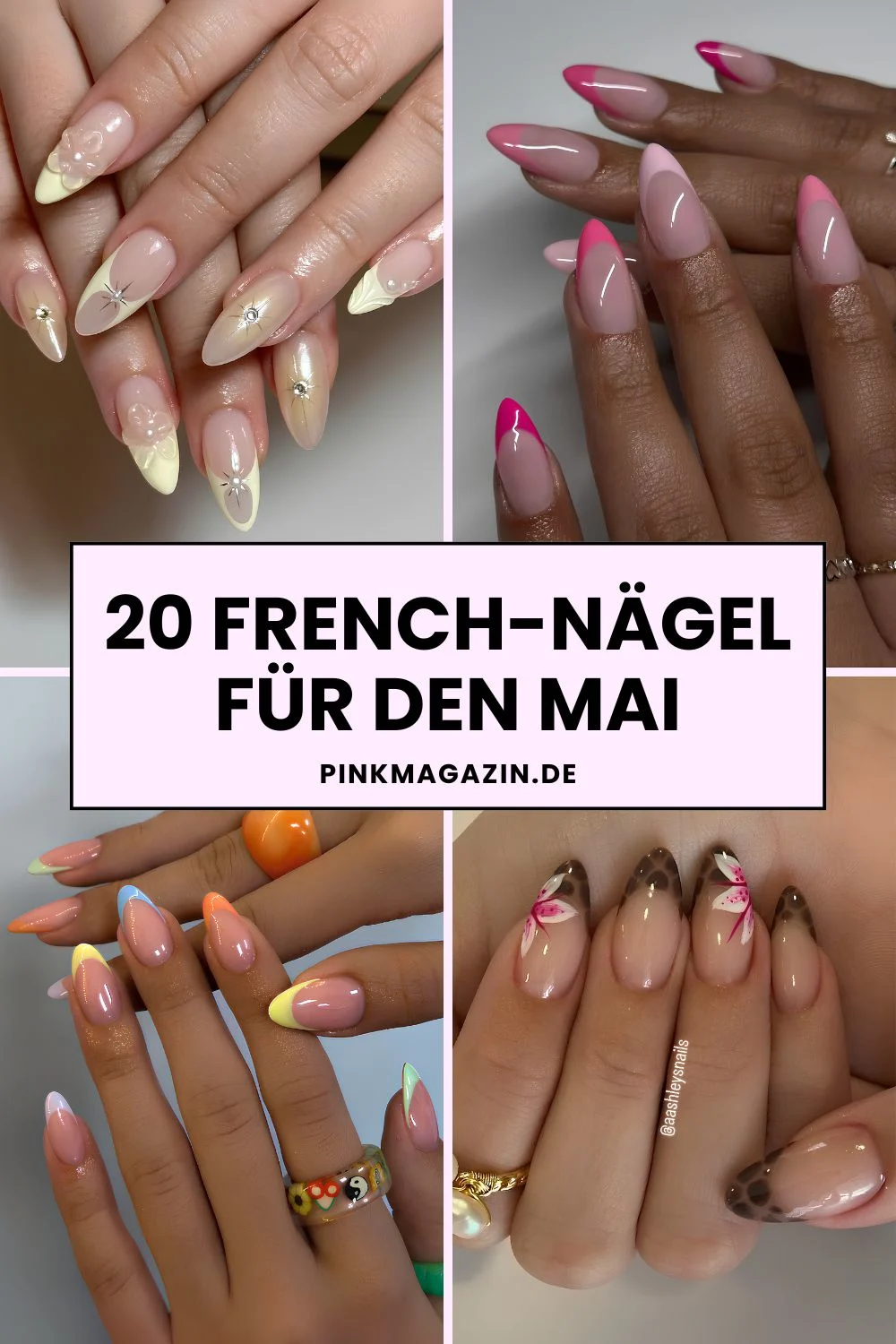 French-Nägel für den Mai Pinterest
