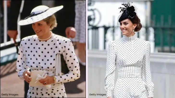 Kate Middleton erinnert mit Tupfenkleid stilvoll an Prinzessin Diana
