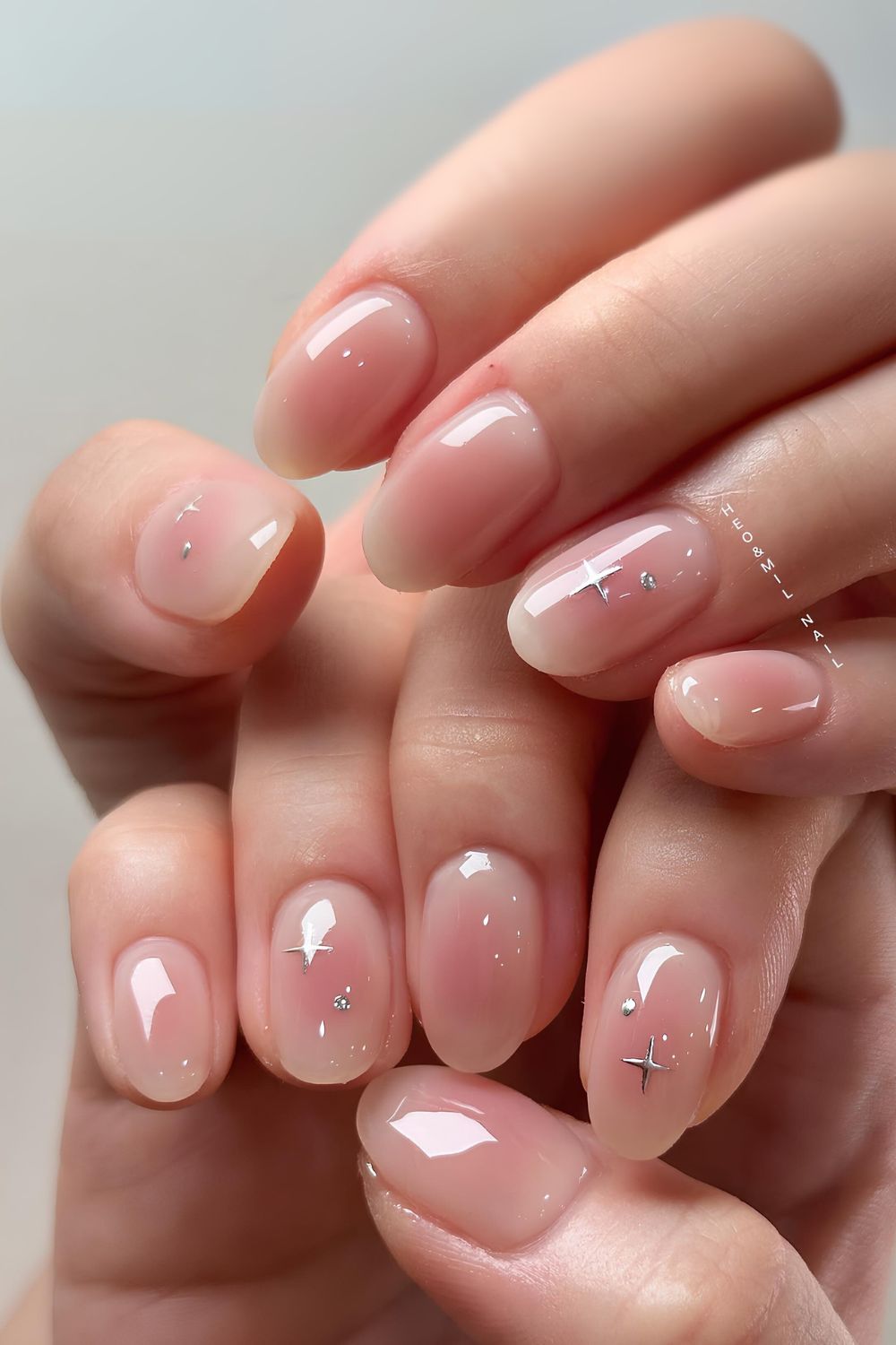 Koreanisch Inspirierte Blush Effekt Maniküre