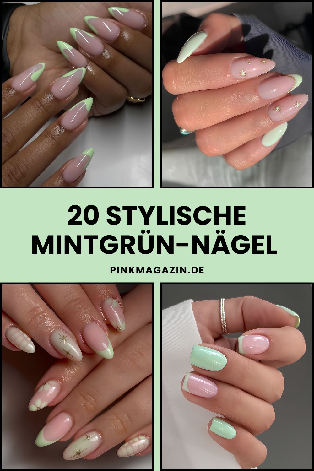 Mintgrüne Nägel Pinterest