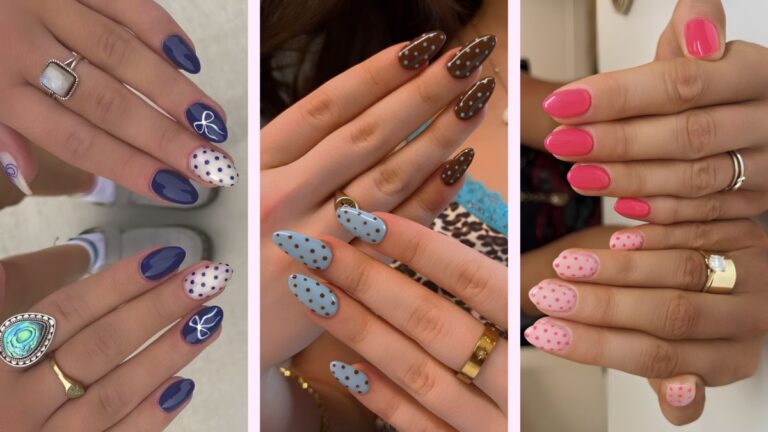 Pünktchen-Nageldesign