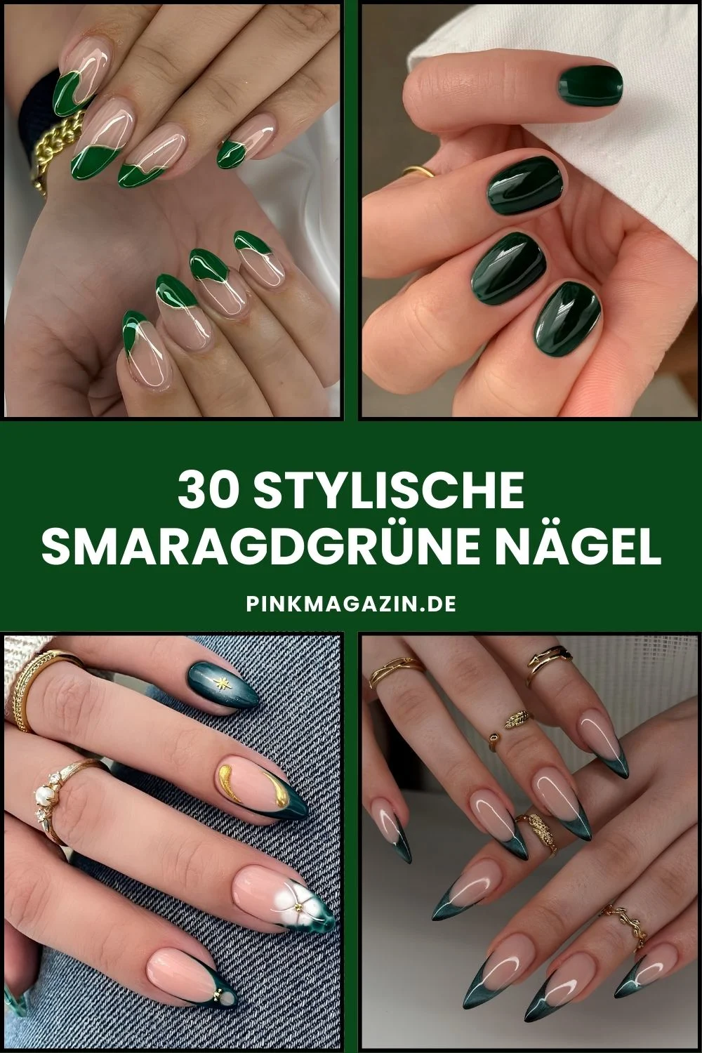 Smaragdgrüne Nägel – Pinterest