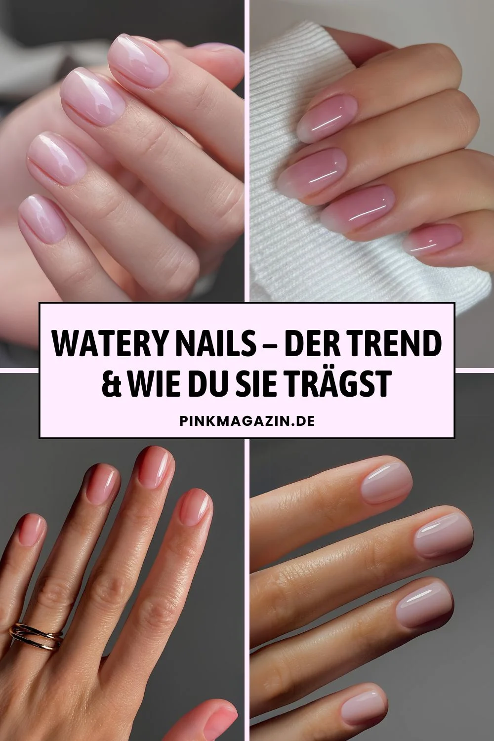 Watery Nails Trend auf Pinterest