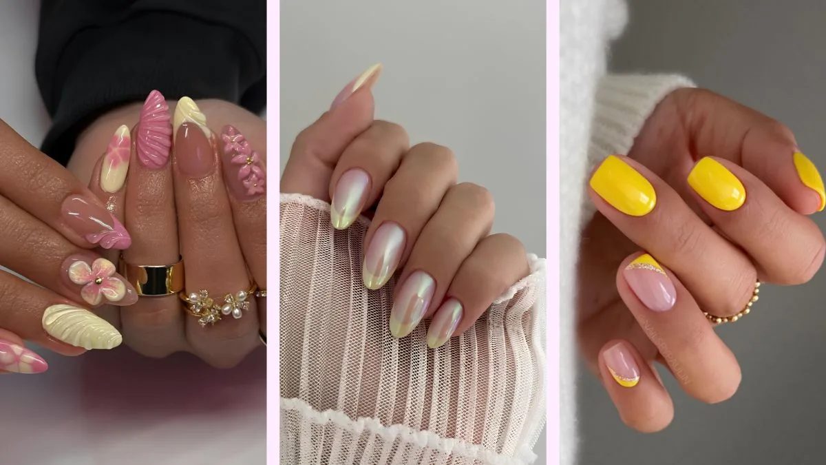 gelbe Nageldesigns