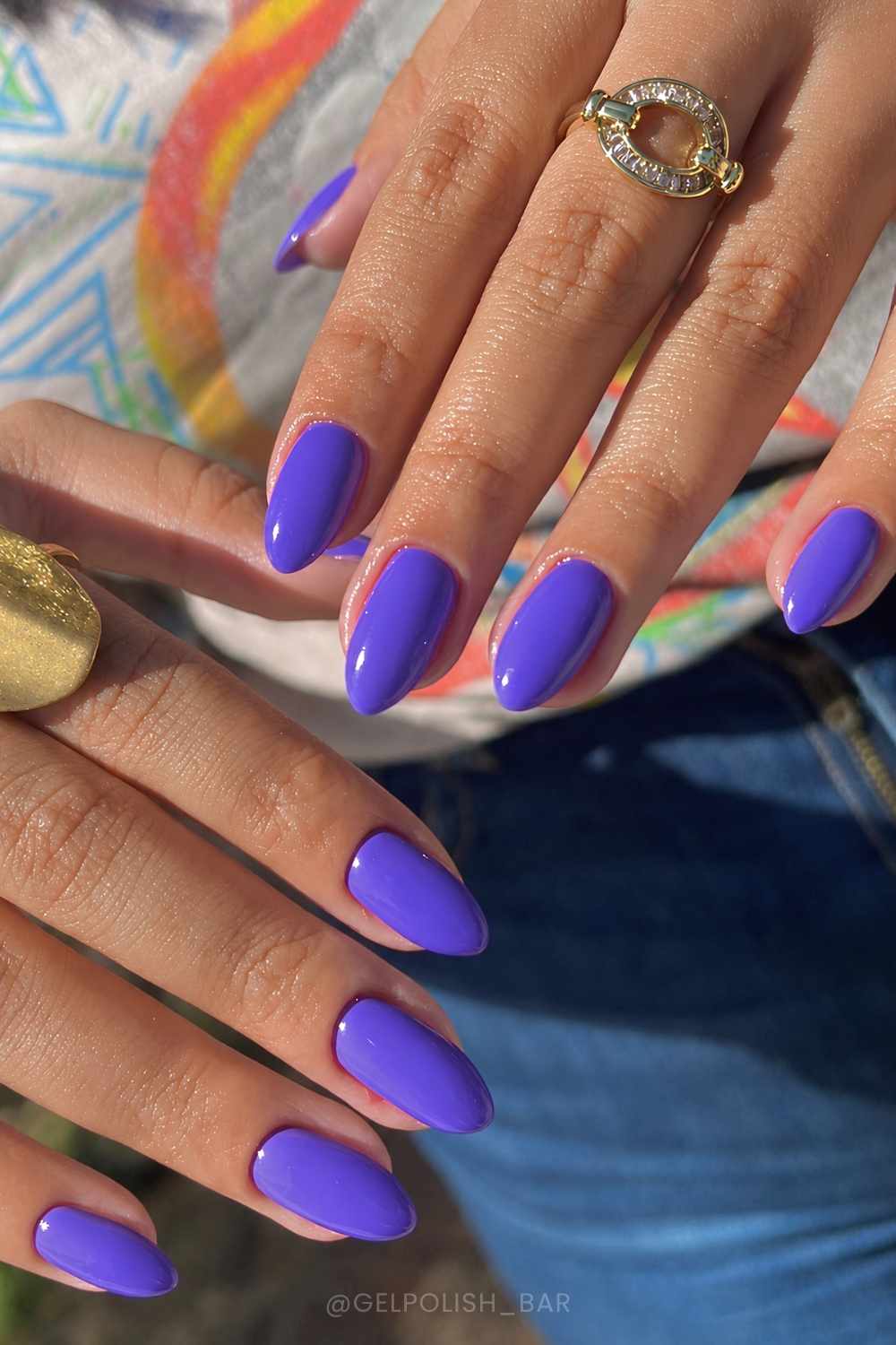 Electric Purple Almond Mani
