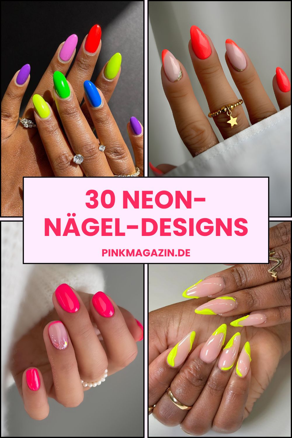 Neon-Nageldesigns Pinterest