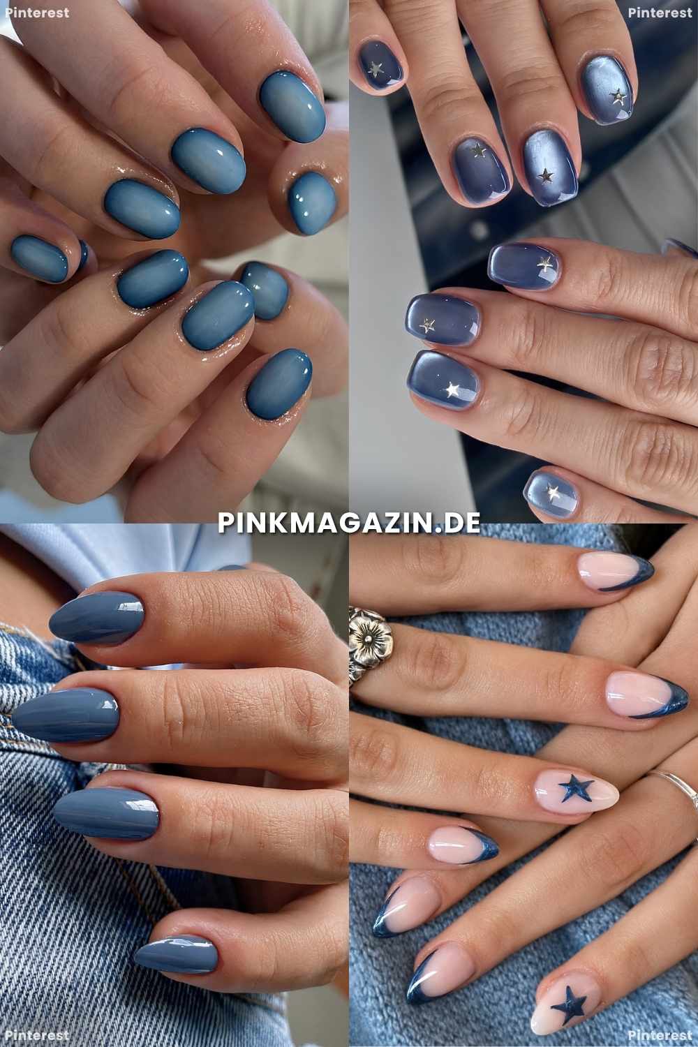 Denimblaue August Manikueren