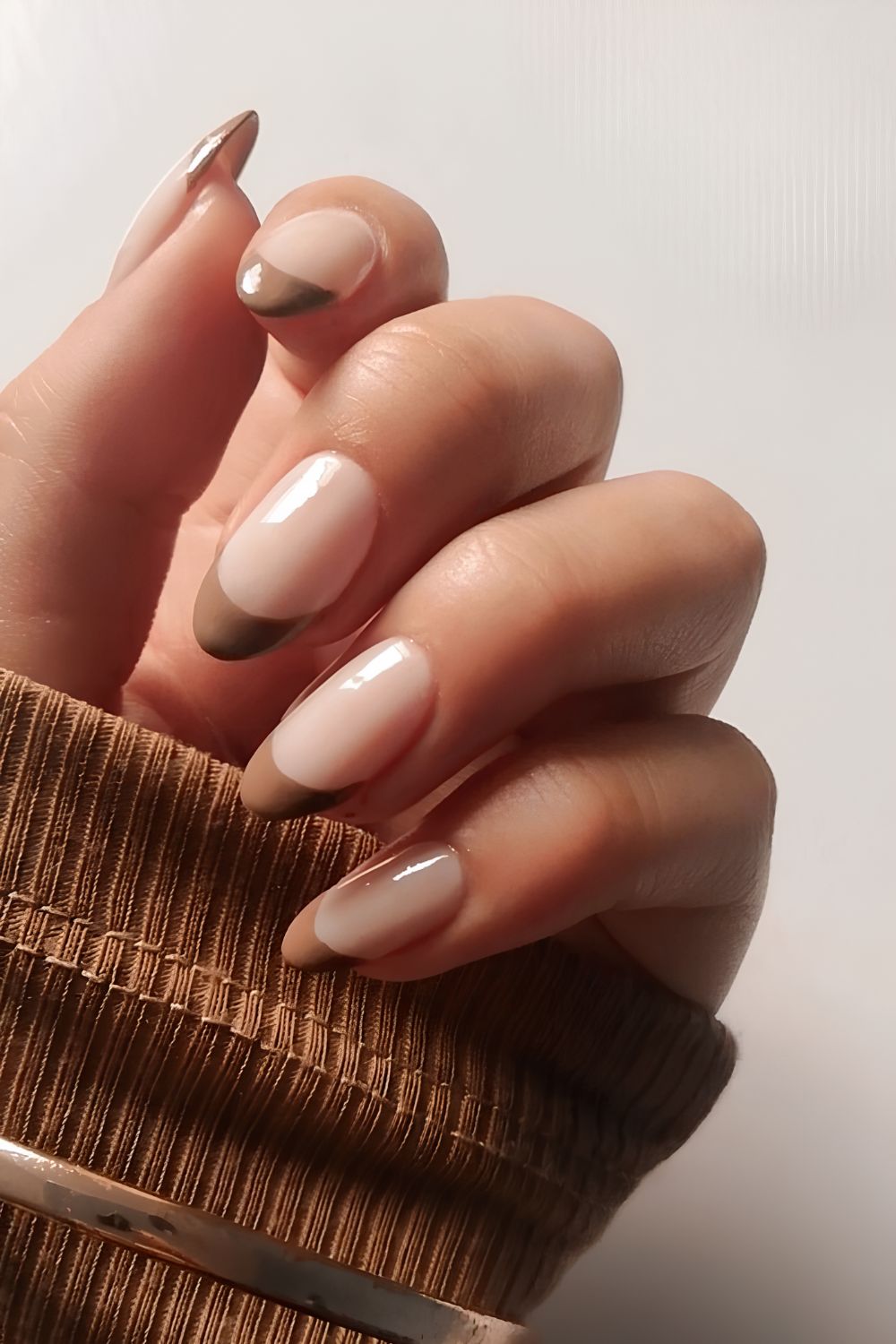 Mocha-Mousse French Tips