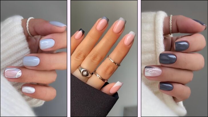 36 Ideen für graue Nägel, die andere Farben überflüssig machen