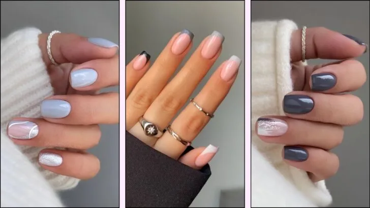 36 Ideen für graue Nägel, die andere Farben überflüssig machen