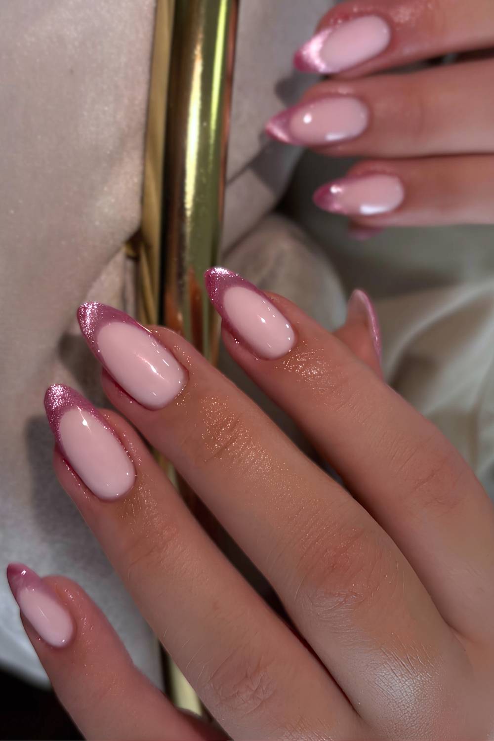 Altrosa Cat Eye French Naegel