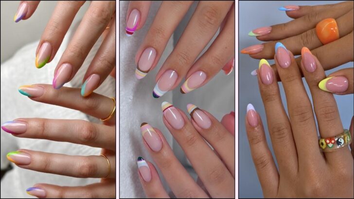 30 Trendige Bunte French Tip Nail-Ideen für dein nächstes Set