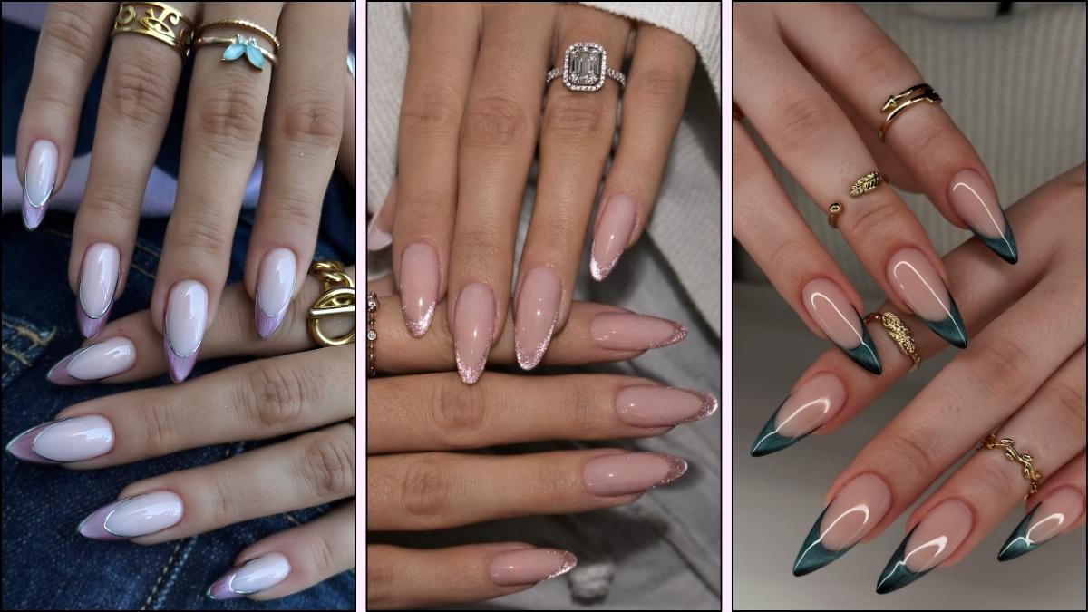 Cat Eye French Tip Nageldesigns