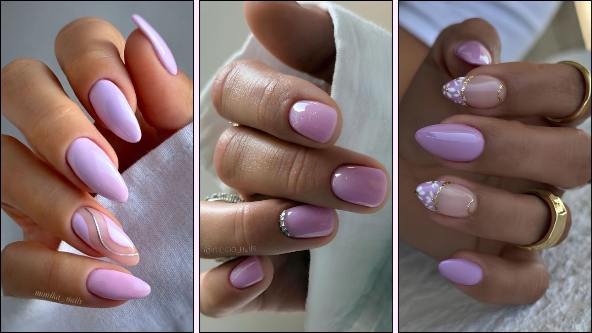 Flieder Nageldesigns
