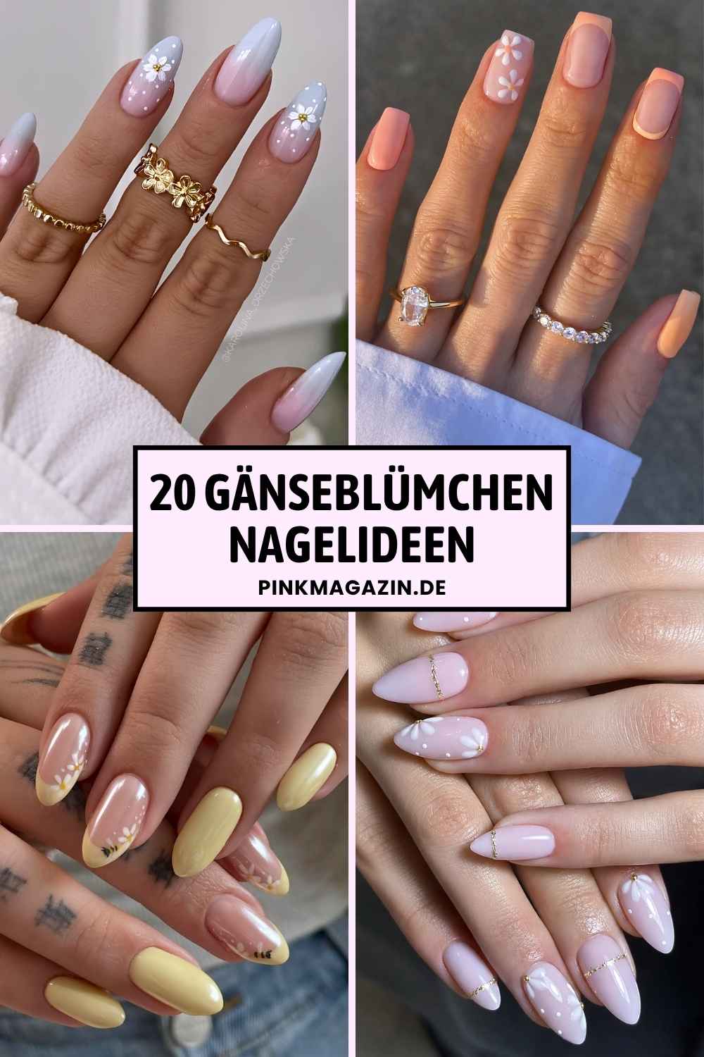 Gaensebluemchen Naegel Pinterest