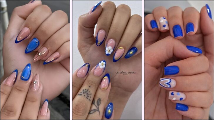 20 Königsblaue Nageldesigns Für Einen Eleganten Statement Look