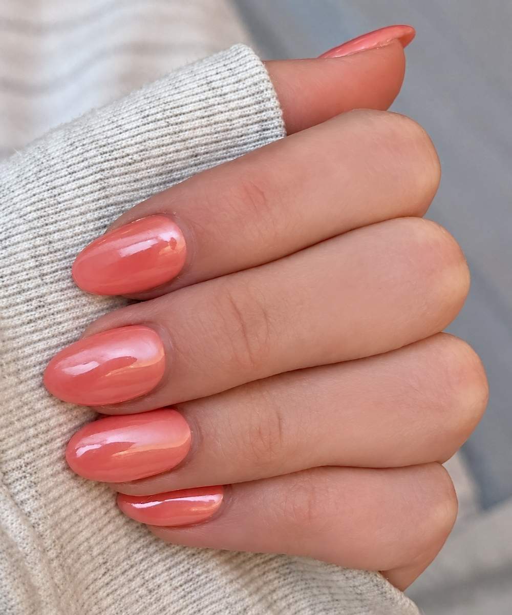 Korallen Chrome Naegel