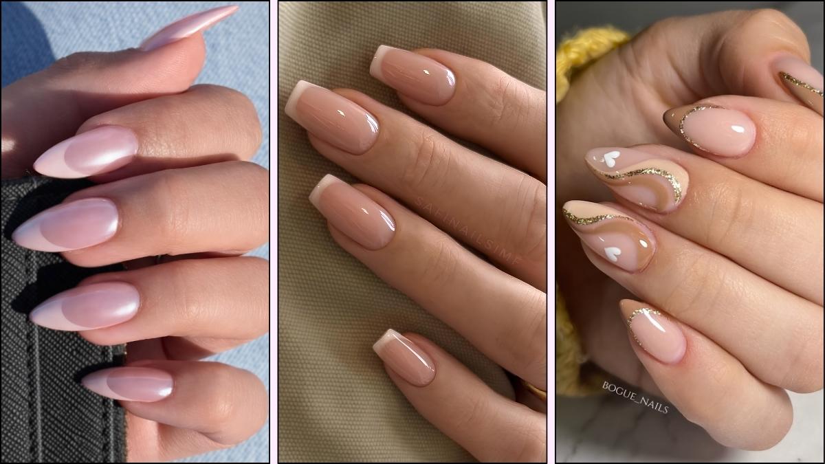 Neutrale french tip nageldesigns