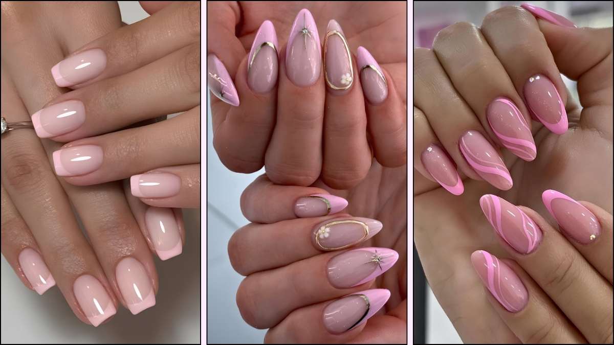 Pinke French Tip Nageldesigns