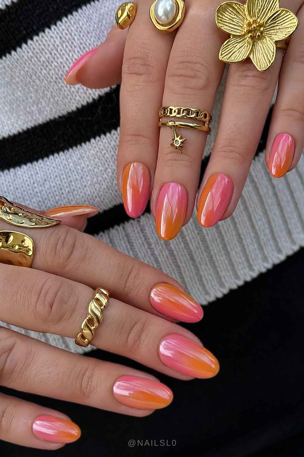 Rosa Orange Sunset Chrome Naegel