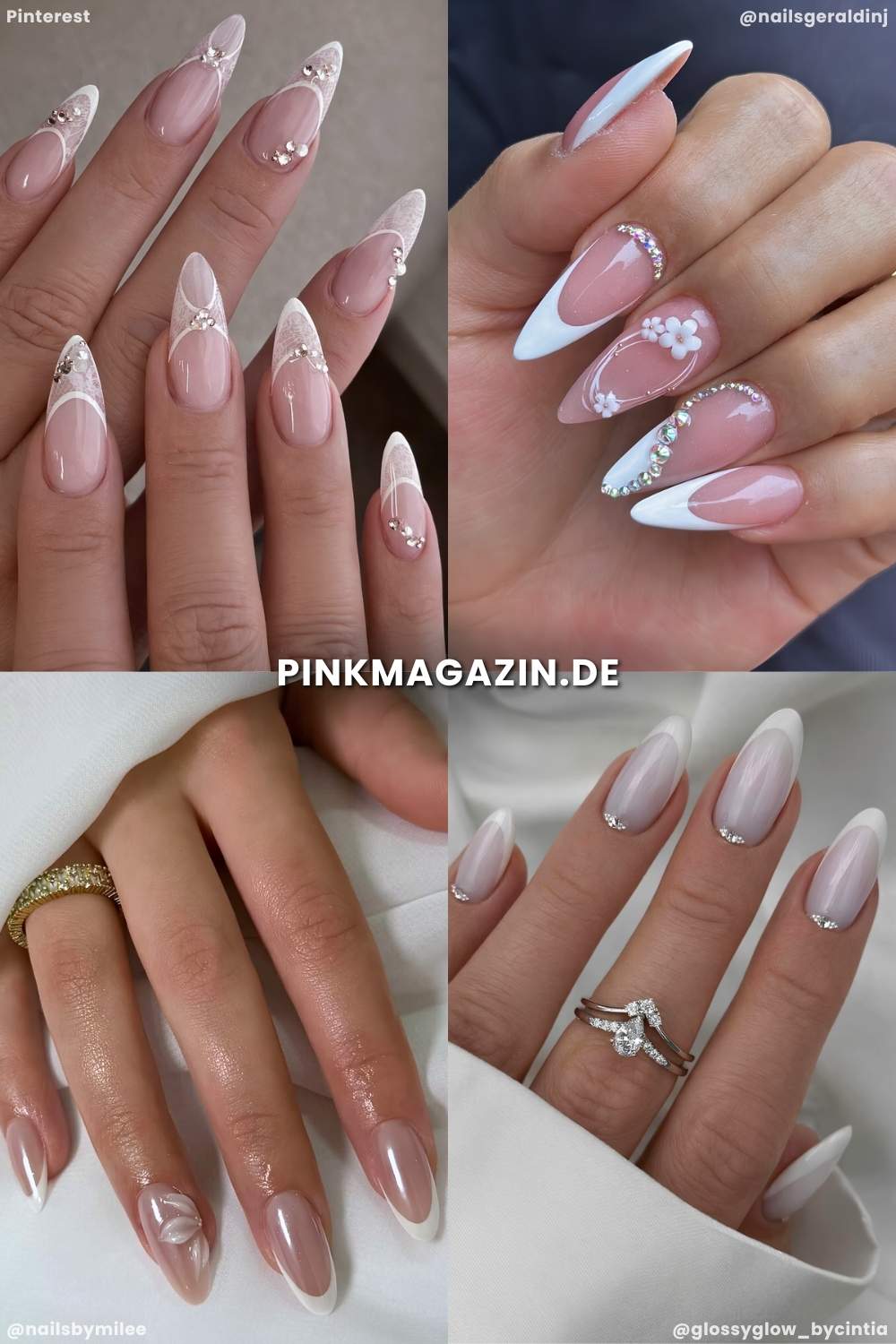 Brautnaegel mit french spitze