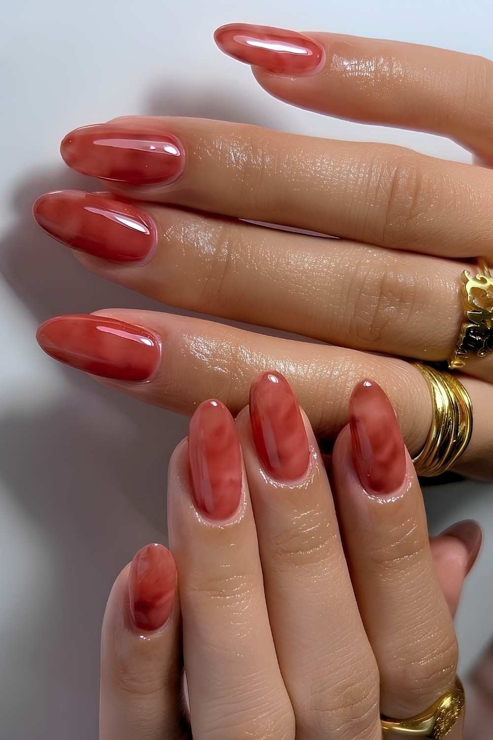 Citrin inspiriertes Nageldesign