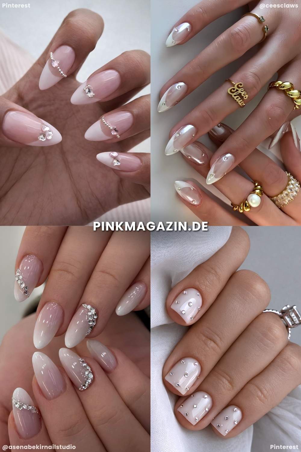 Hochzeitsnaegel mit strass