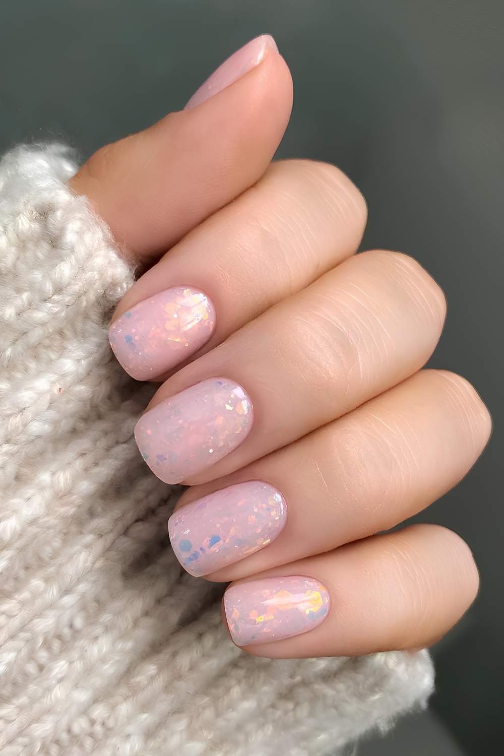 Irisierende Opal Manikuere