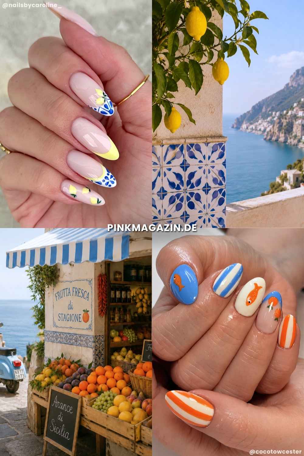 Italien Sommer Manikuere Moodboard