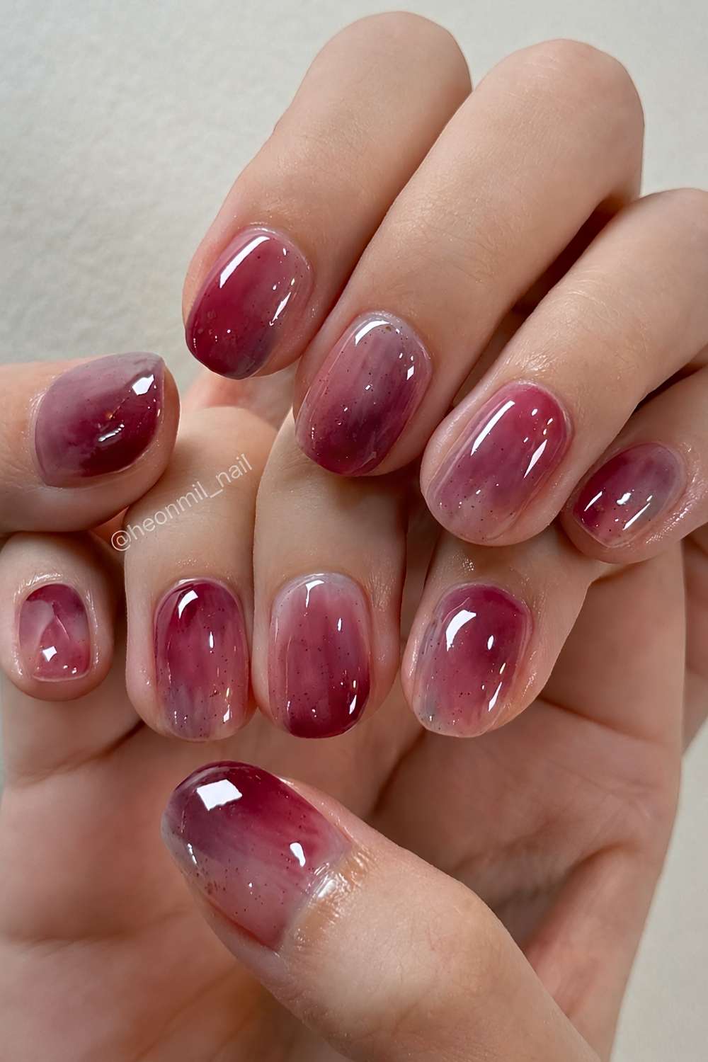 Lila und roter Fruit Skin Verlauf