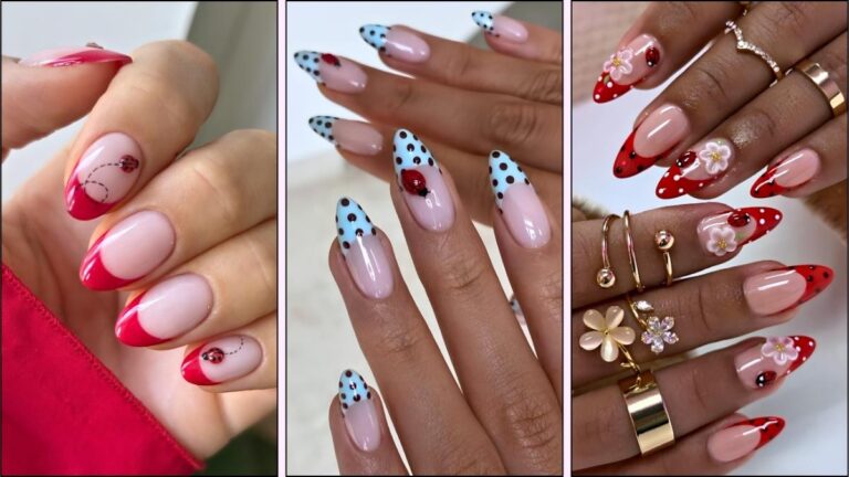 Marienkaefer Nageldesign