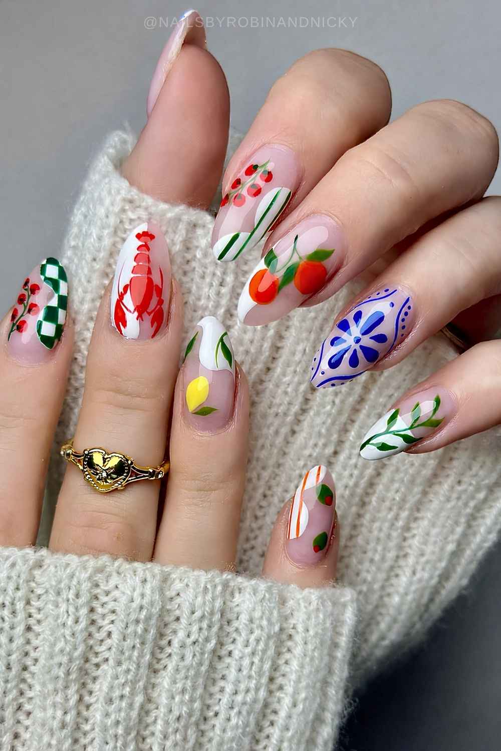 Mix and Match italienische Sommernaegel