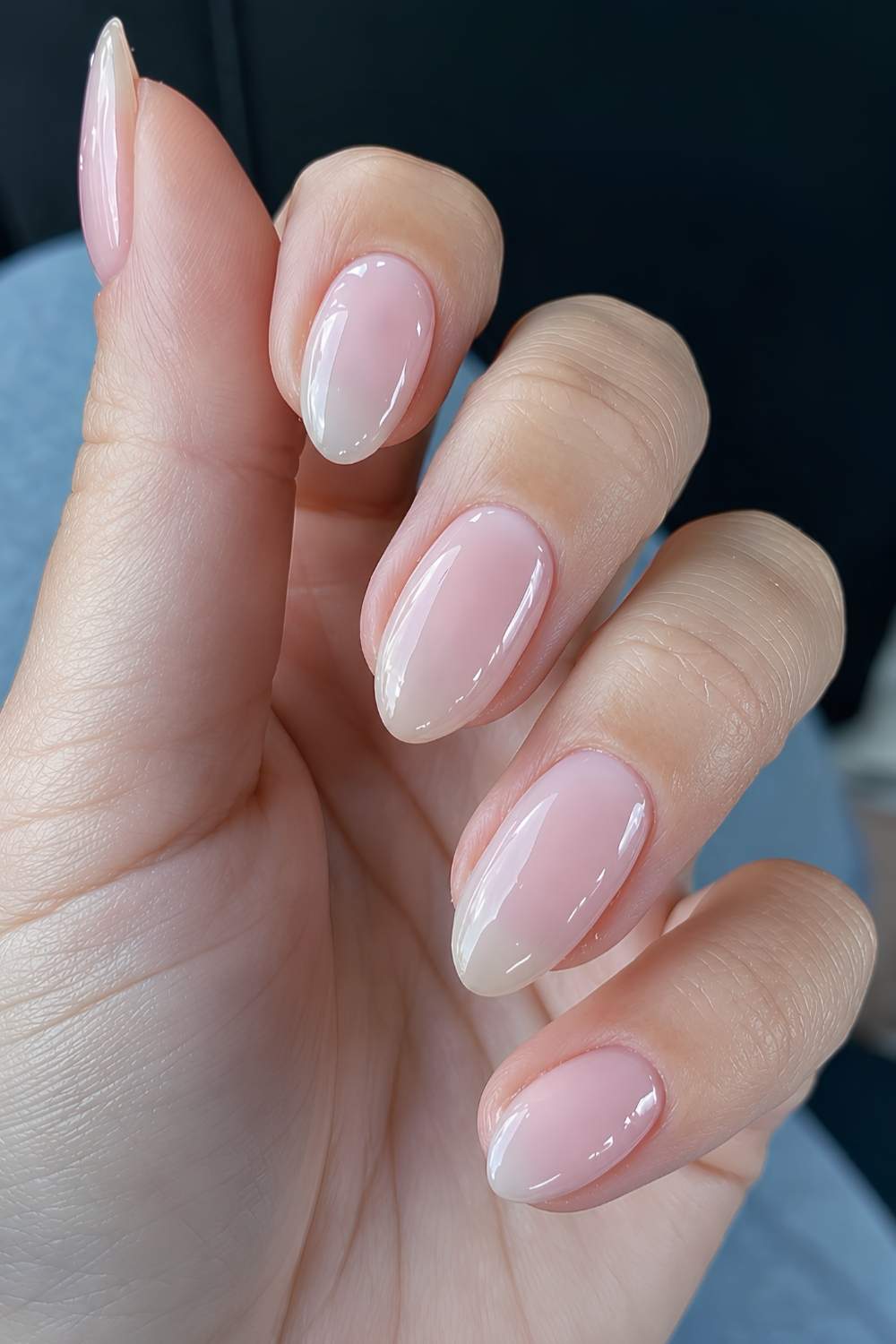 Neutrale Rosa Transparente Mandelnaegel