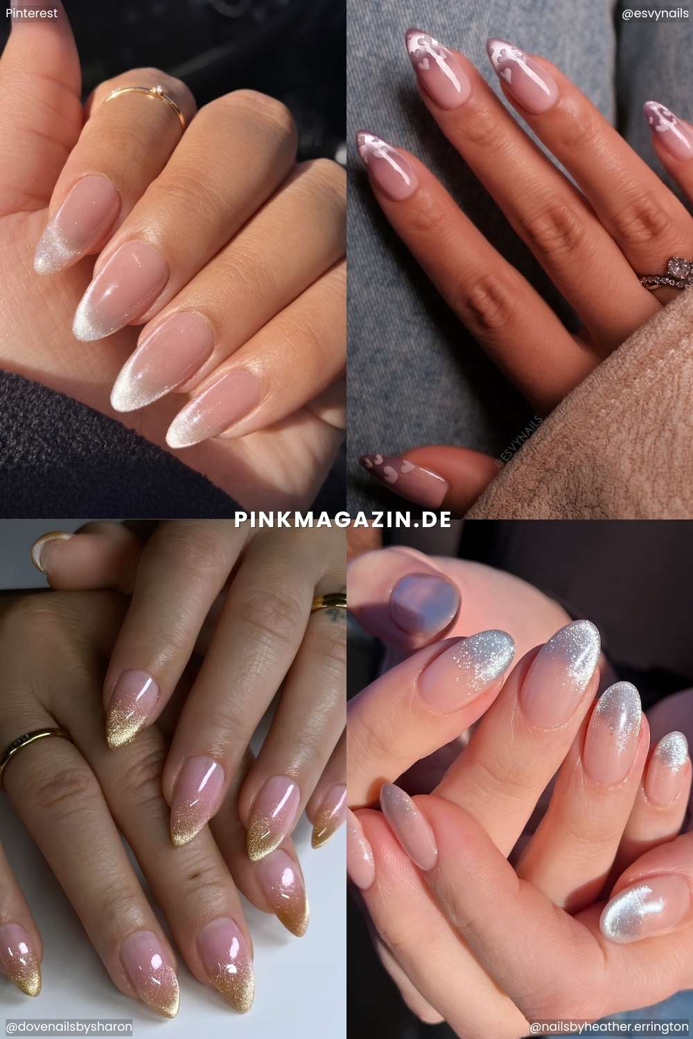 Ombre Manikueren mit Cat Eye Effekt