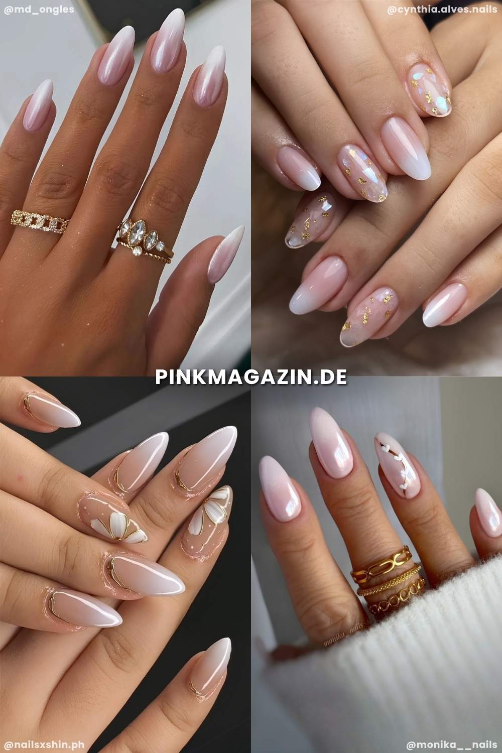 Ombre hochzeitsnaegel