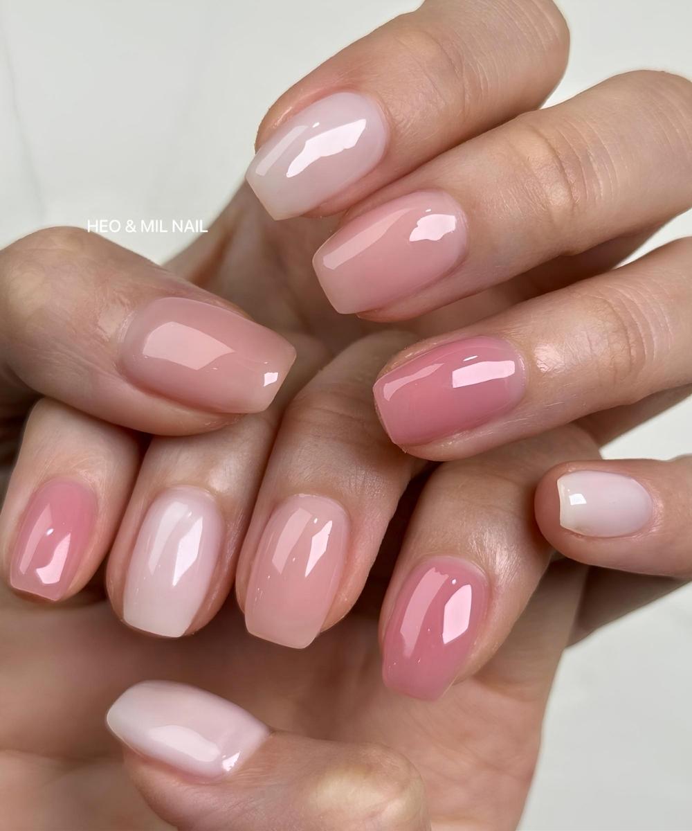 Rosa Jelly Skittle Naegel